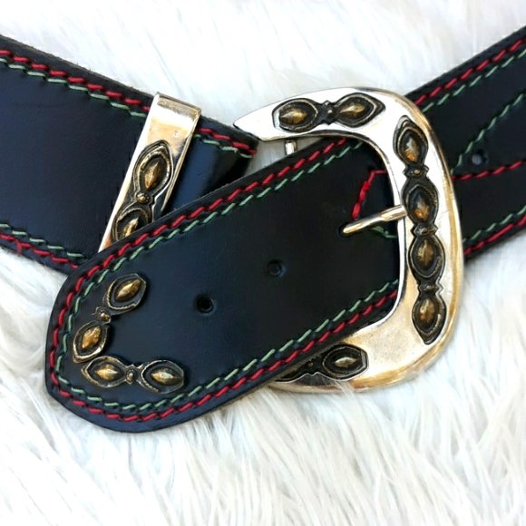 VTG EUC LA SQUADRA LEATHER SLING BELT - Picture 9 of 9